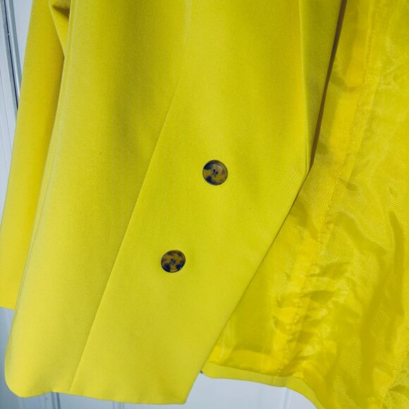Worthington Canary Yellow Medium Lined Blazer - Picture 4 of 7